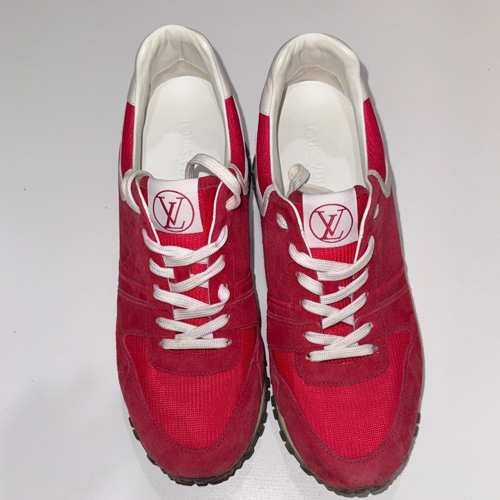 LOUIS VUITTON red sneakers